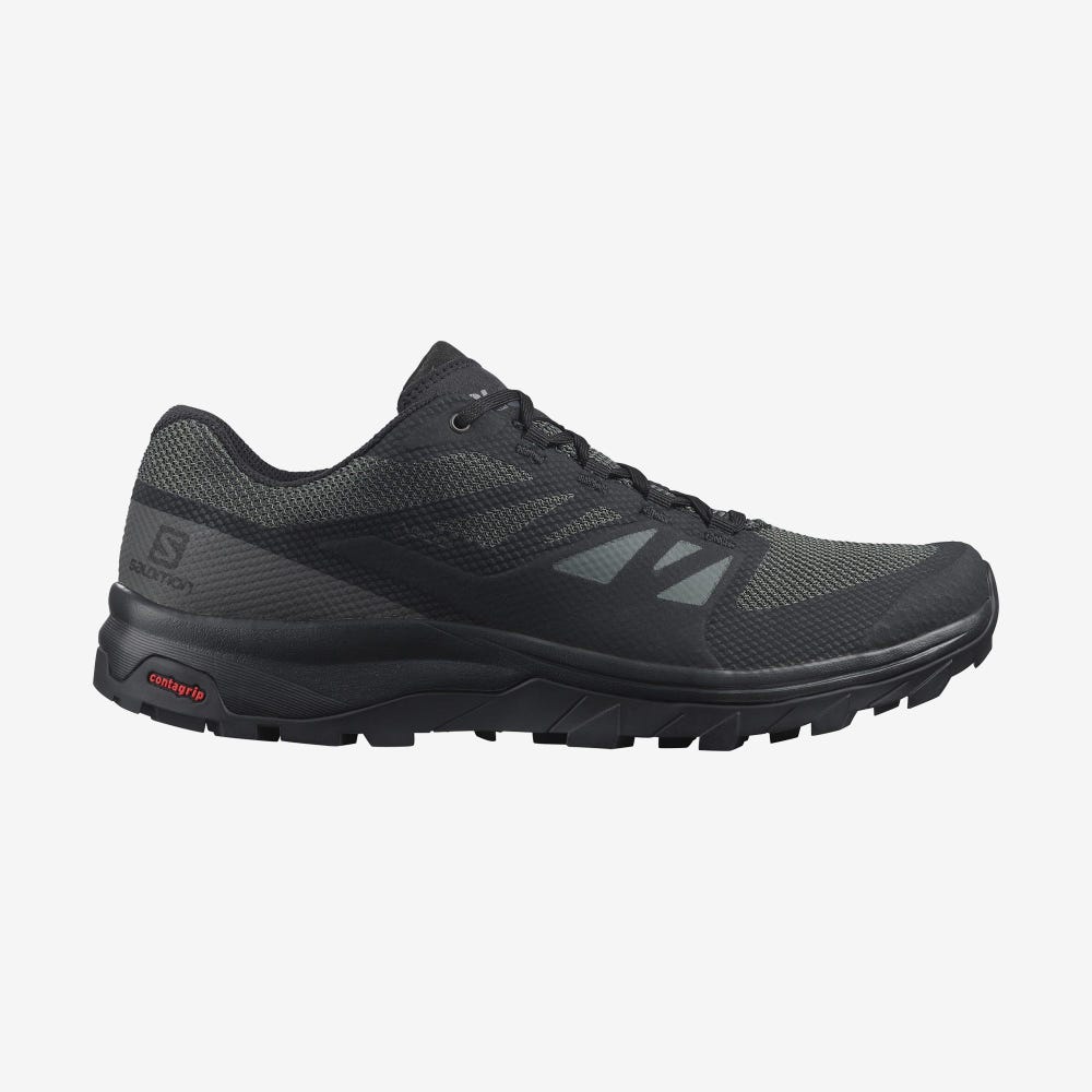 Salomon OUTLINE WIDE GORE-TEX Vandringsskor Herr Svarta | SE-198325