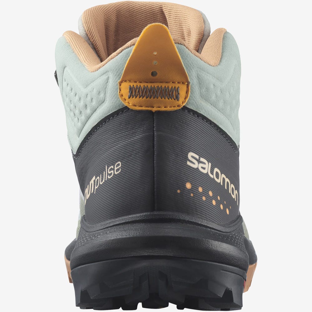 Salomon OUTPULSE MID GORE-TEX Vandringskängor Dam Gröna/Orange | SE-156924