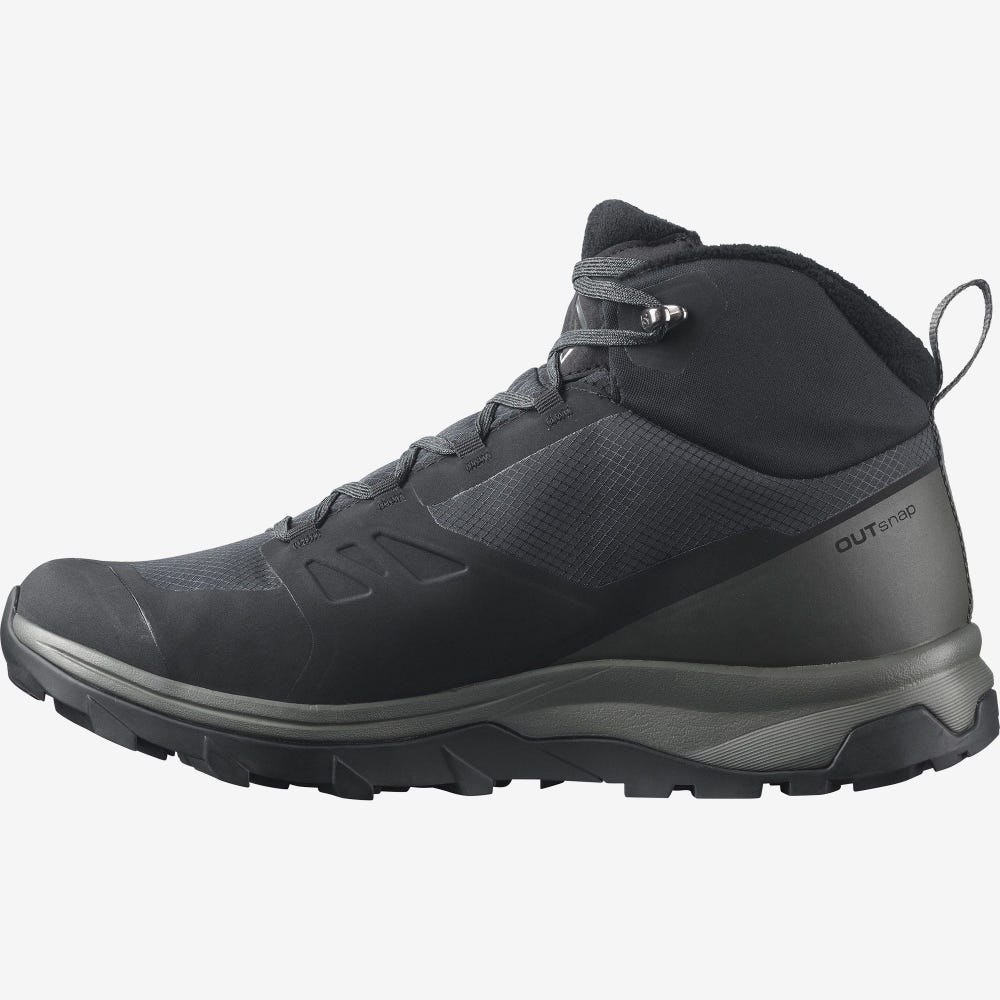 Salomon OUTSNAP CLIMASALOMON™ WATERPROOF Vinterkängor Herr Svarta | SE-026734