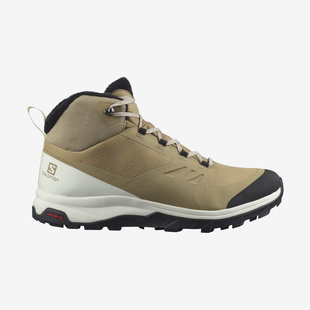 Salomon OUTSNAP CLIMASALOMON™ WATERPROOF Vinterkängor Herr Bruna/Svarta | SE-235916