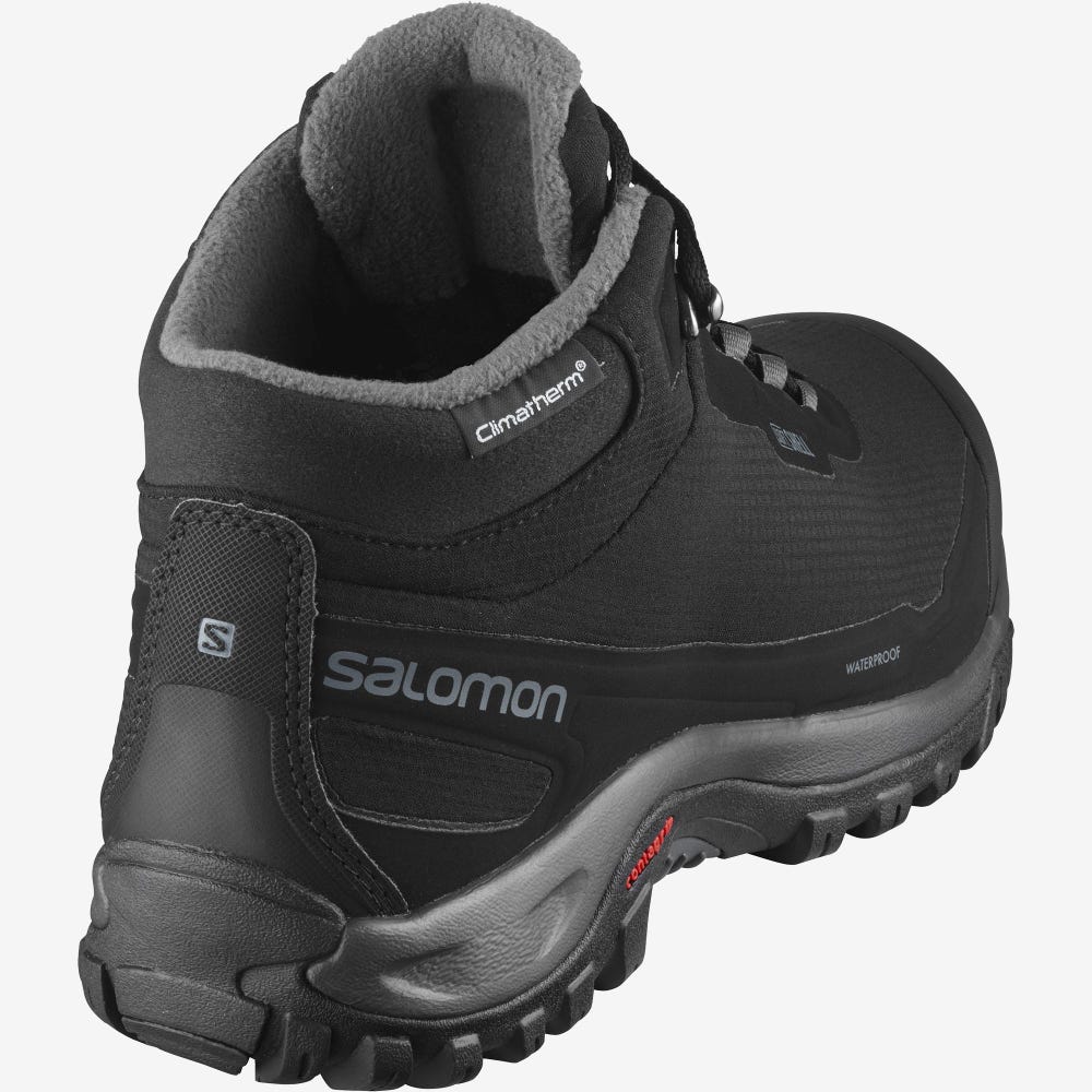 Salomon SHELTER CLIMASALOMON™ WATERPROOF Vinterkängor Herr Svarta | SE-015728