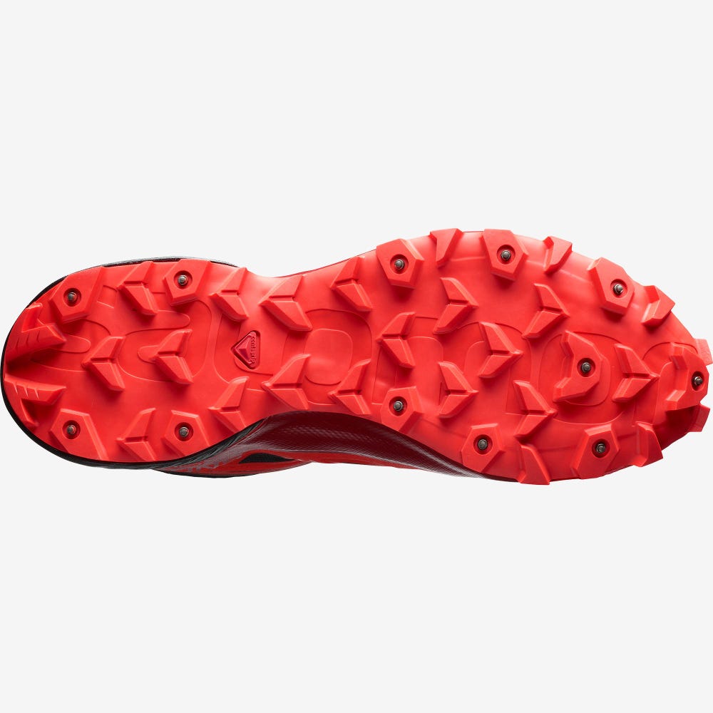 Salomon SNOWSPIKE CLIMASALOMON™ WATERPROOF Trailskor Dam Svarta/Röda/Röda | SE-612837