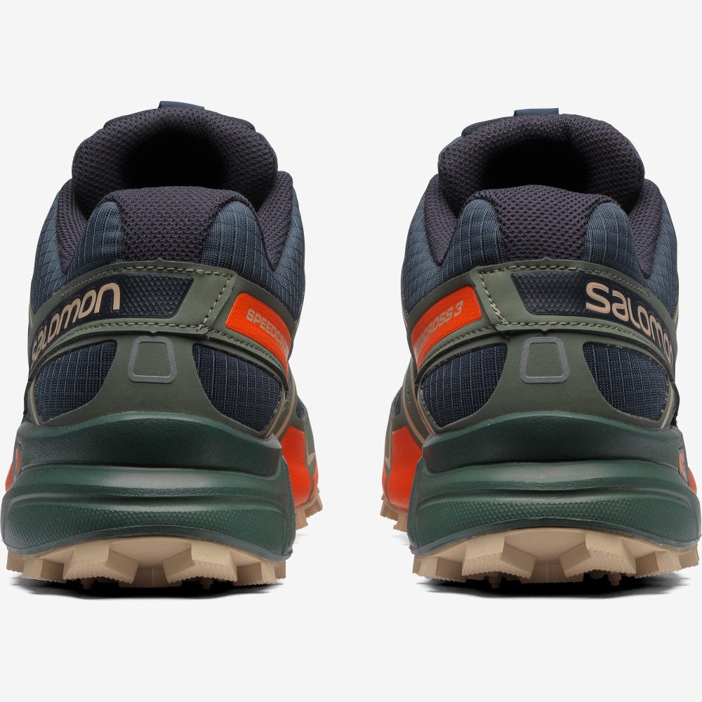 Salomon SPEEDCROSS 3 Sneakers Dam Indigo/Röda Orange/Gröna | SE-712486