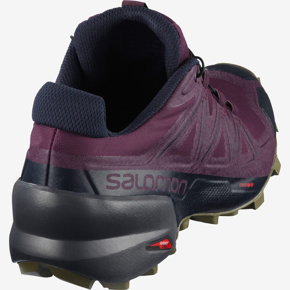 Salomon SPEEDCROSS 5 Trailskor Dam Lila/Olivgröna | SE-713524