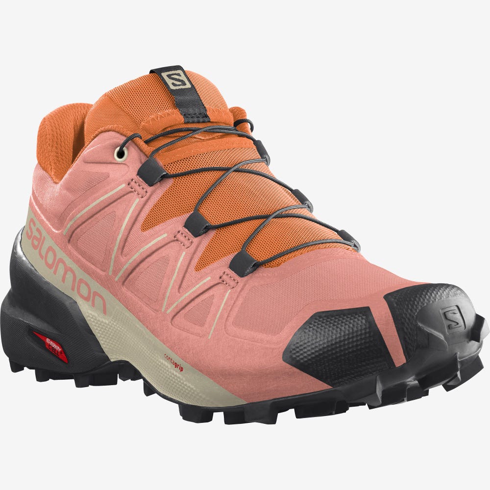 Salomon SPEEDCROSS 5 Trailskor Dam Svarta/Orange | SE-246593