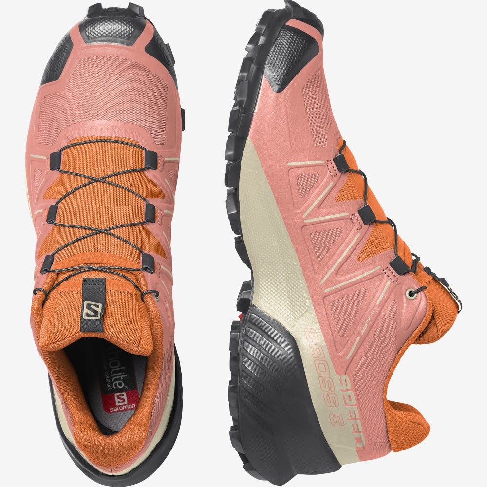 Salomon SPEEDCROSS 5 Trailskor Dam Svarta/Orange | SE-246593