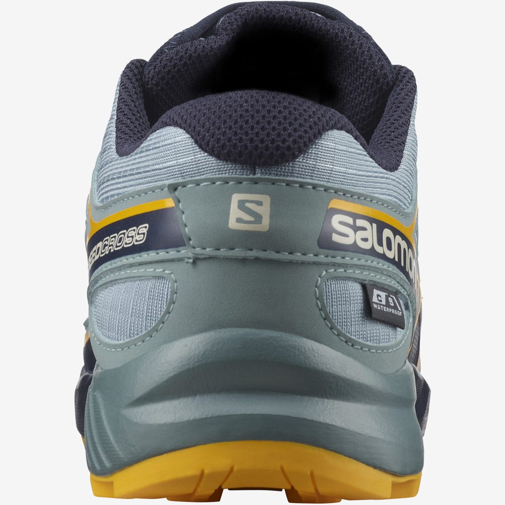 Salomon SPEEDCROSS CLIMASALOMON™ WATERPROOF Vandringskängor Barn Gröna | SE-824560