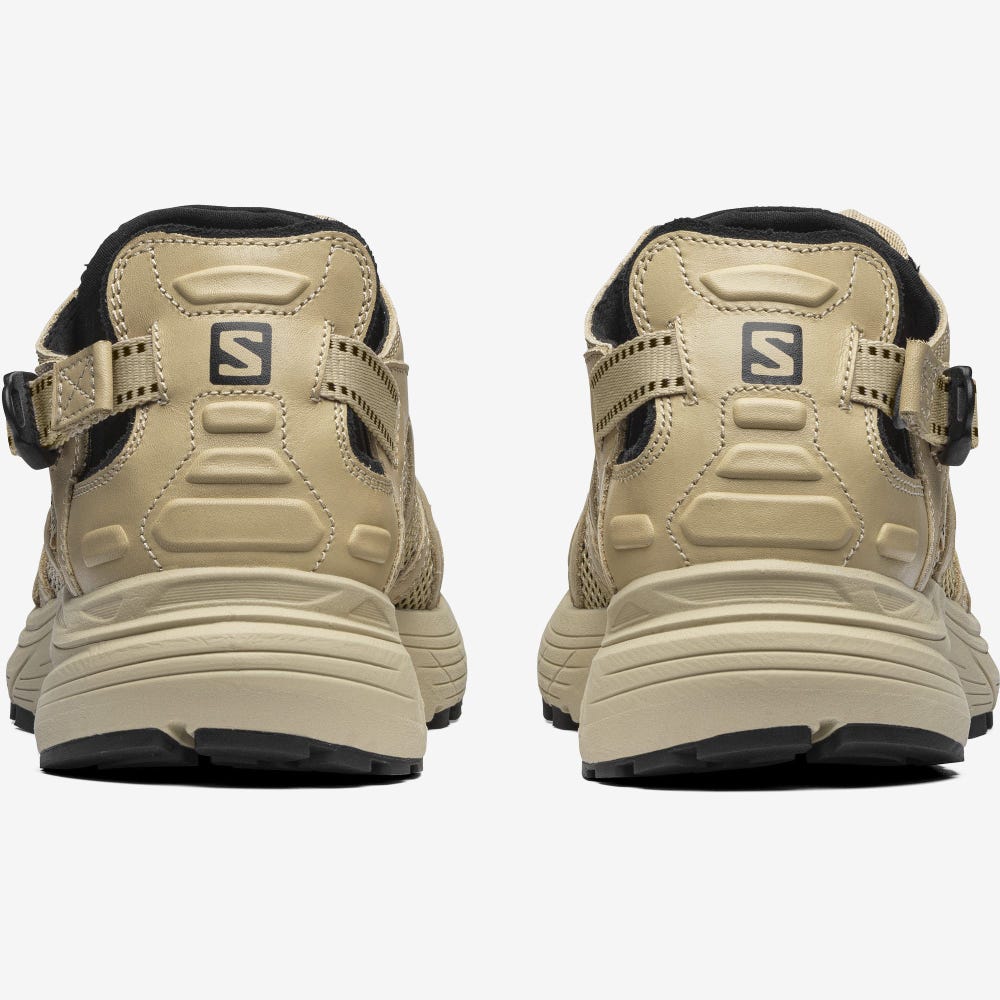 Salomon TECHSONIC LEATHER ADVANCED Sneakers Dam LjusBruna | SE-106934