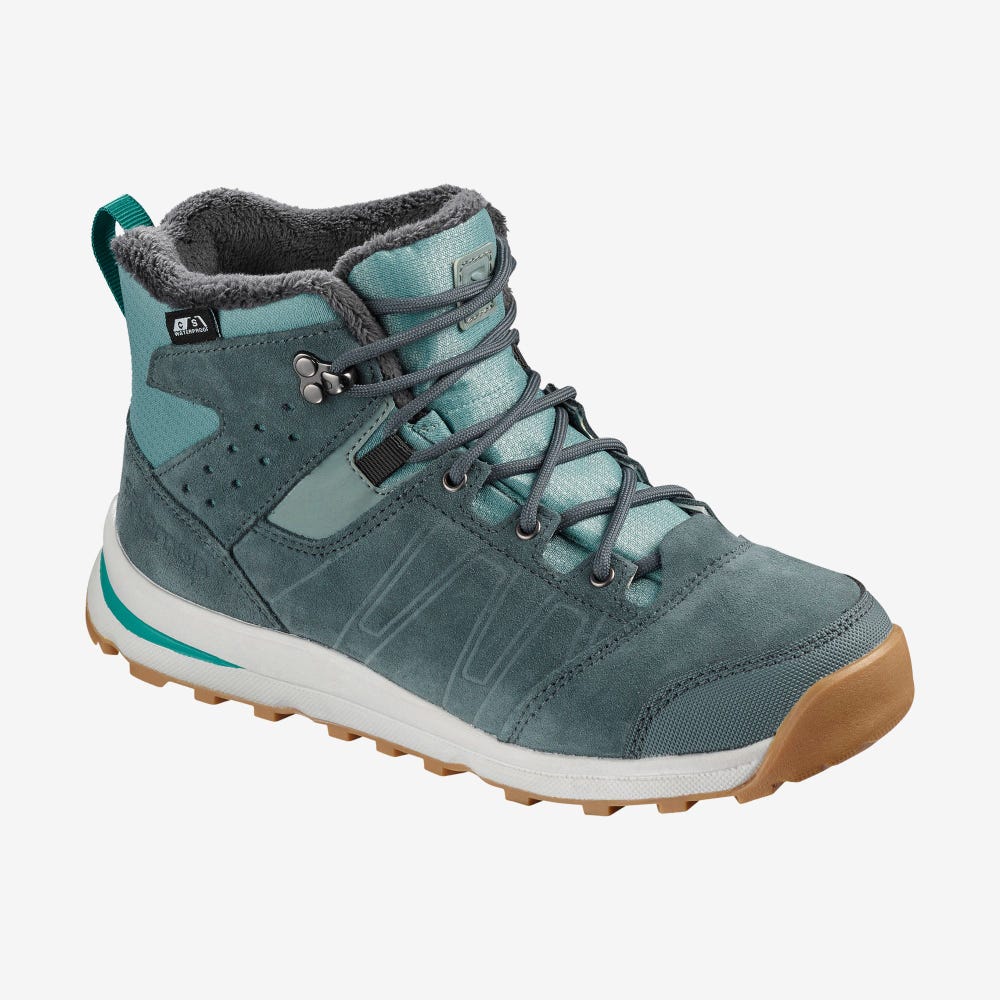 Salomon UTILITY TS CSWP J Vandringskängor Barn Gröna | SE-172068