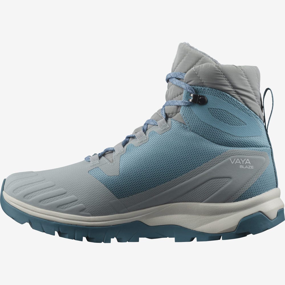 Salomon VAYA BLAZE THINSULATE™ CLIMASALOMON™ WATERPROOF Vinterkängor Dam Blå | SE-159643