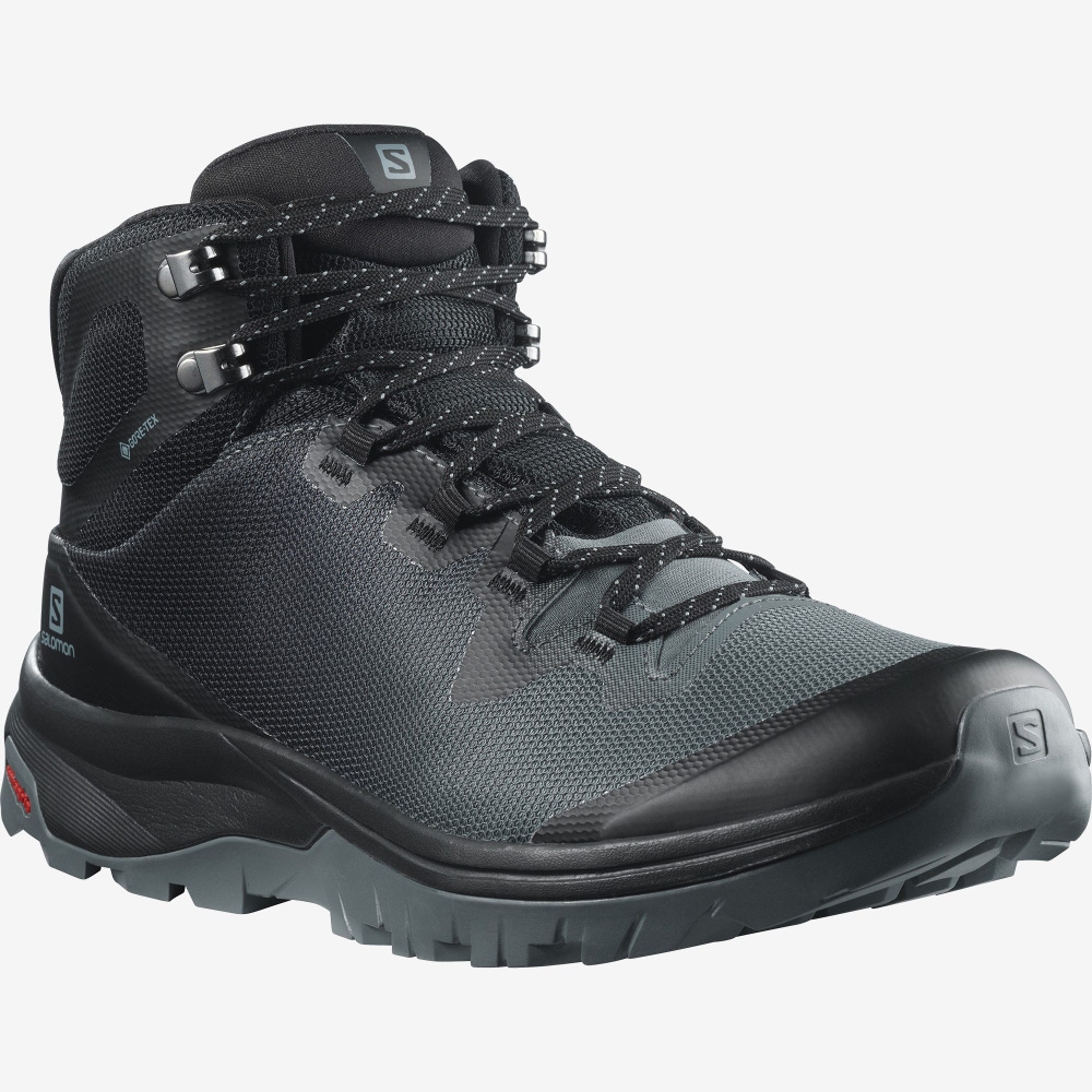 Salomon VAYA MID GORE-TEX Vandringskängor Dam Grå/Svarta | SE-671053