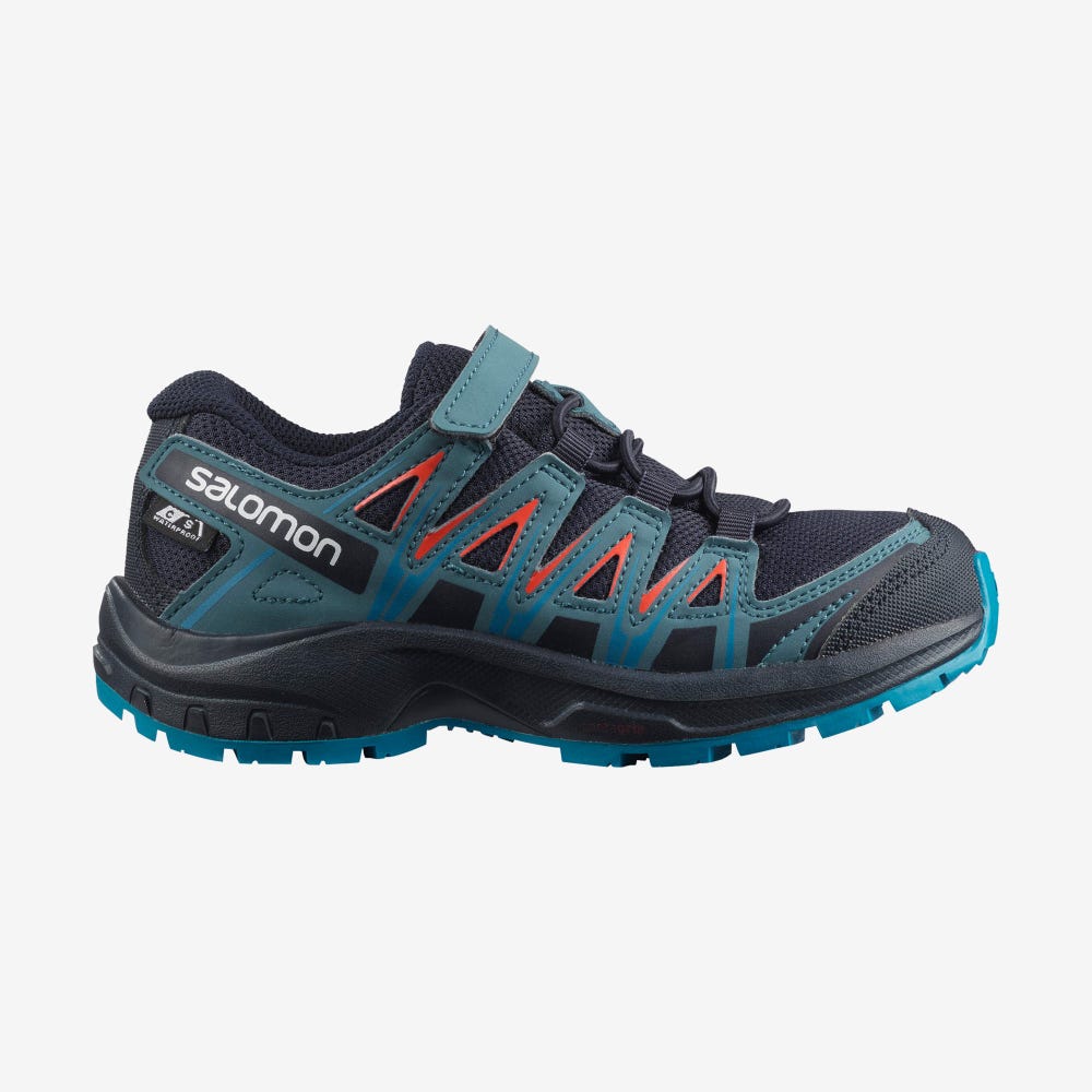 Salomon XA PRO 3D CSWP K Vandringskängor Barn Marinblå/Blå | SE-843069