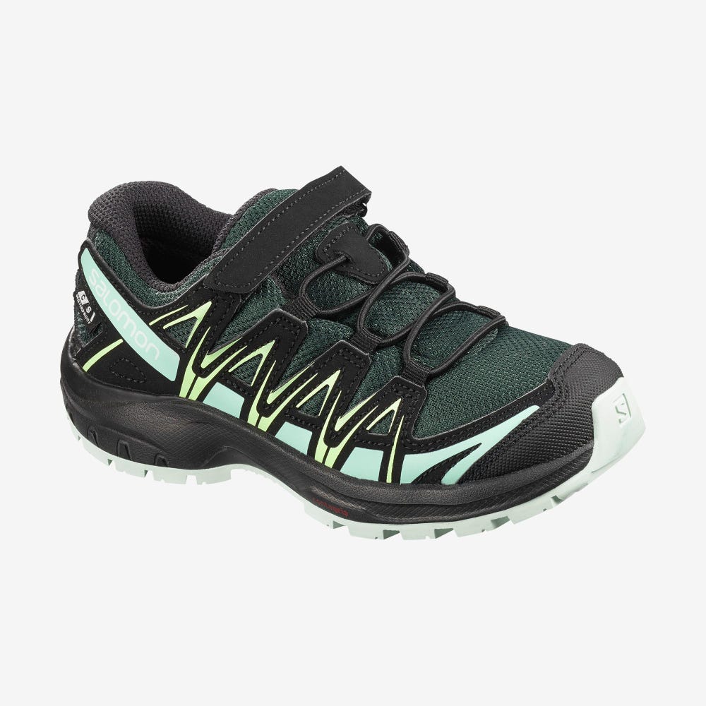 Salomon XA PRO 3D CSWP K Vandringskängor Barn Gröna | SE-853421