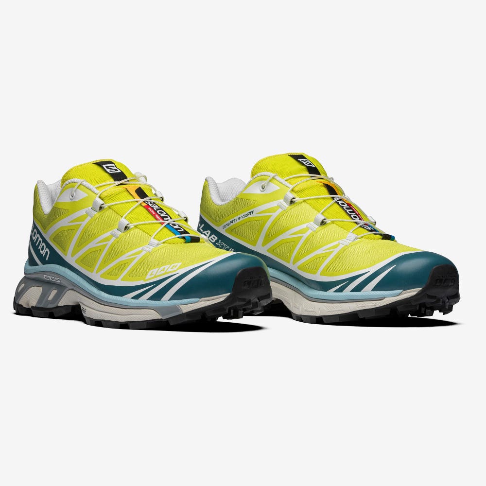 Salomon XT-6 ADVANCED Sneakers Dam Gula/Blå | SE-610357