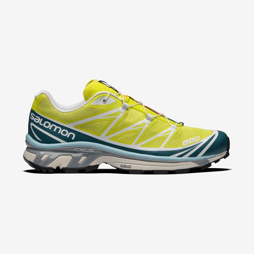 Salomon XT-6 ADVANCED Sneakers Dam Gula/Blå | SE-610357