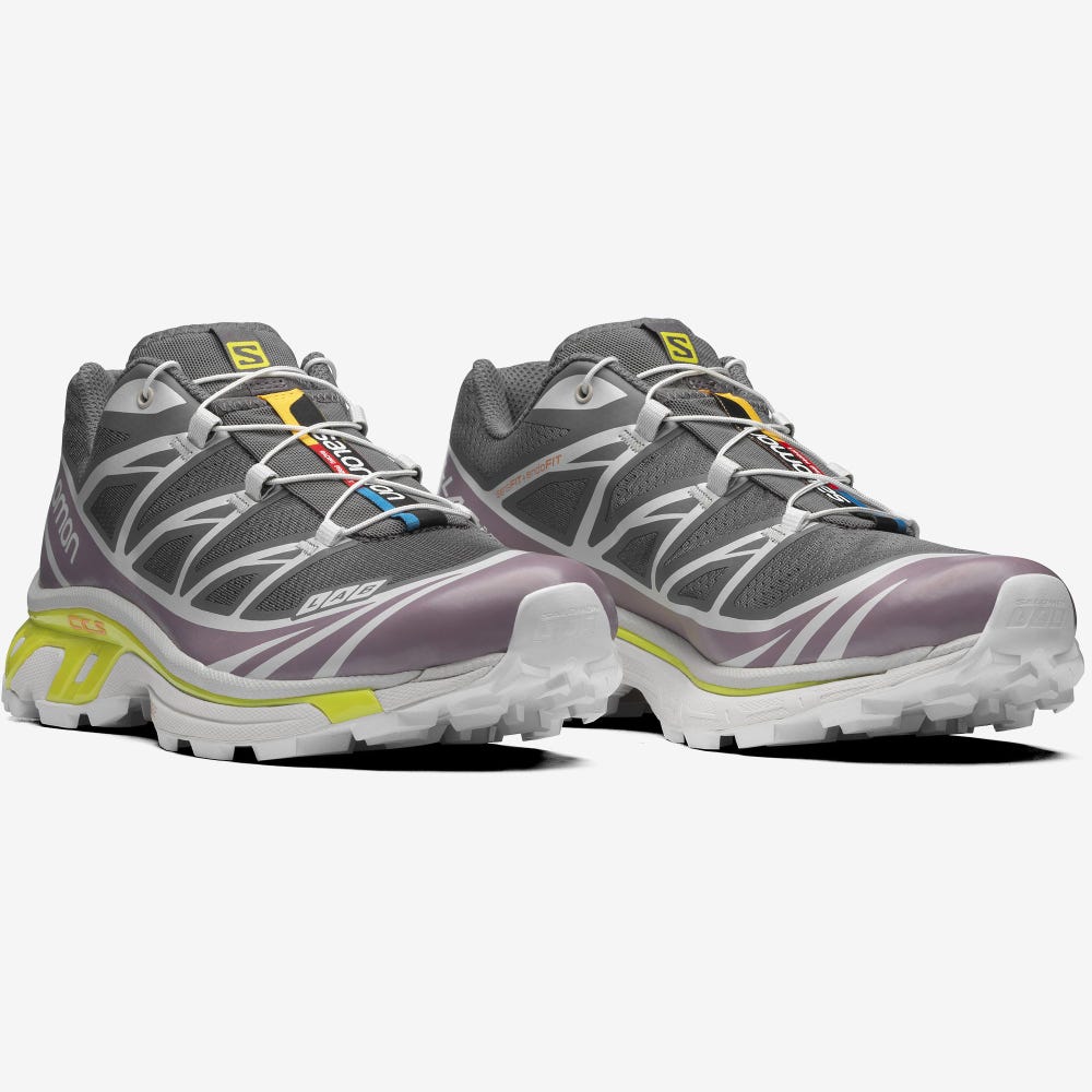 Salomon XT-6 Sneakers Dam Grå/Lila | SE-807456