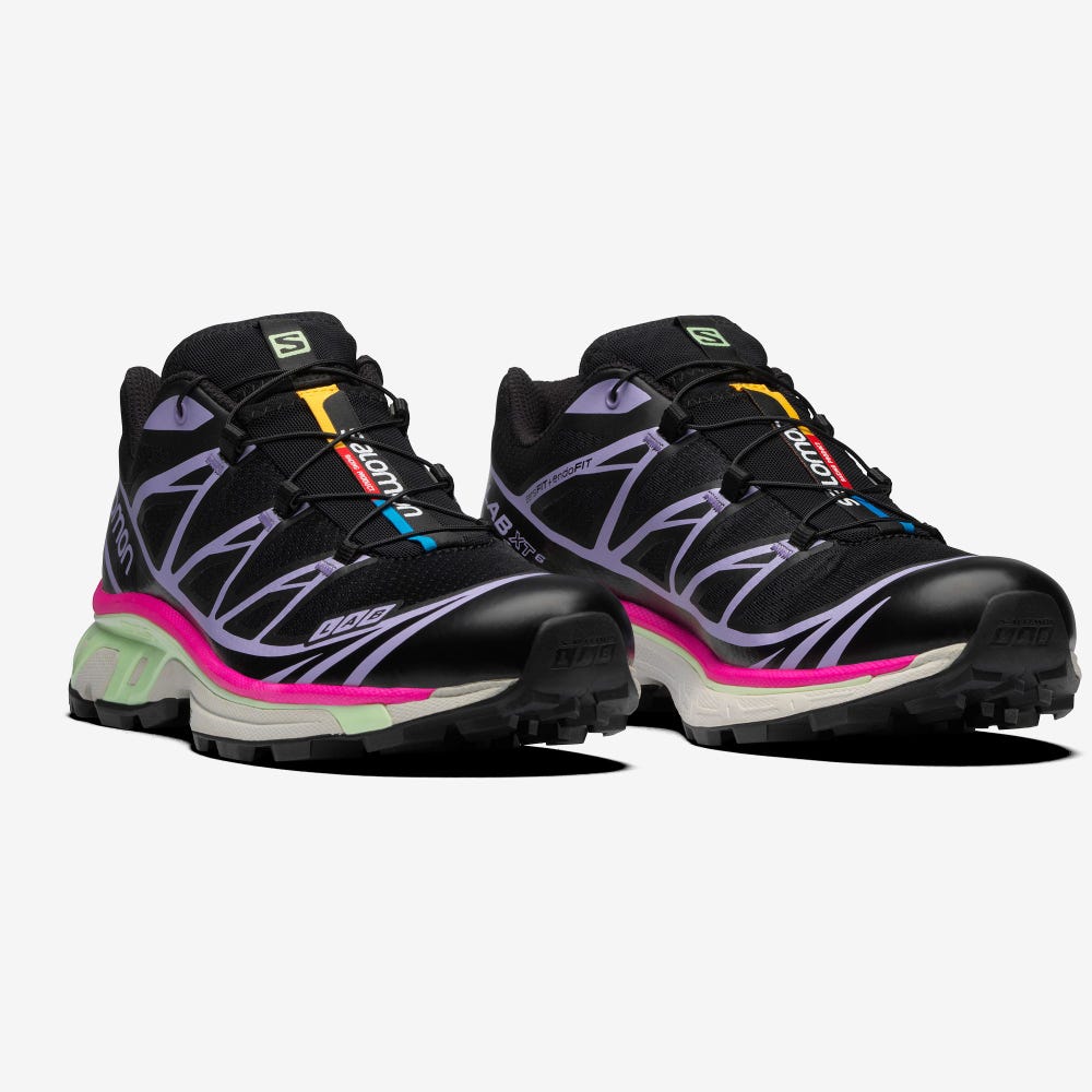 Salomon XT-6 Sneakers Dam Svarta/Lavendel | SE-178924