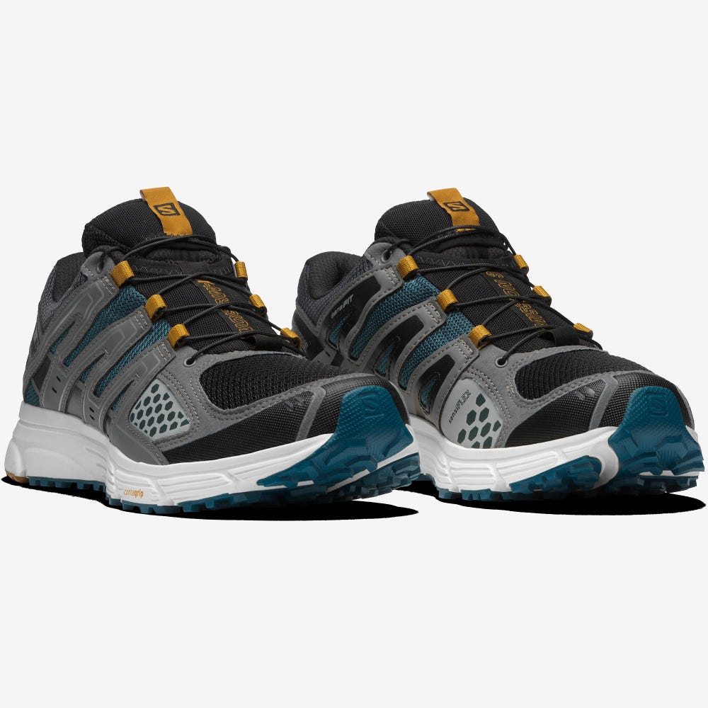 Salomon X-MISSION 3 Sneakers Dam Grå/Blå | SE-374258