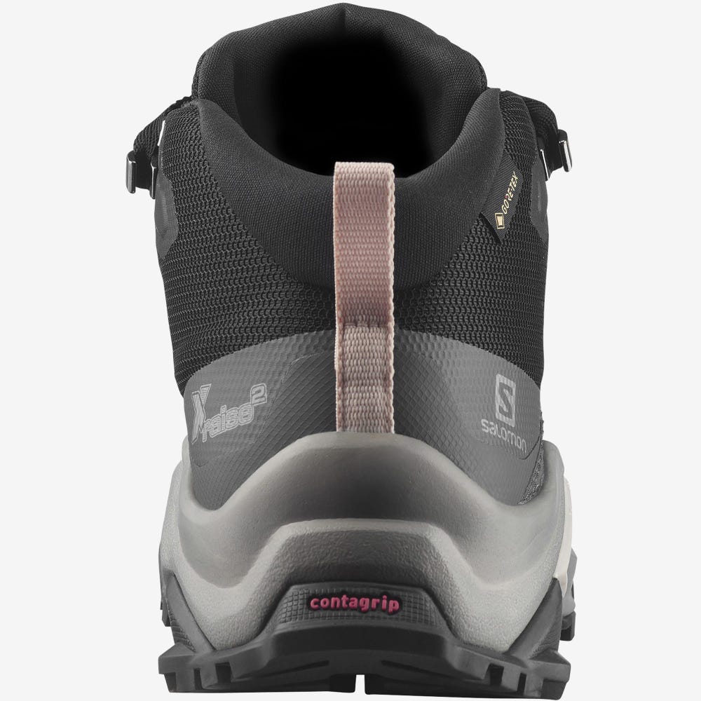 Salomon X RAISE 2 MID GORE-TEX Vandringskängor Dam Svarta | SE-312769