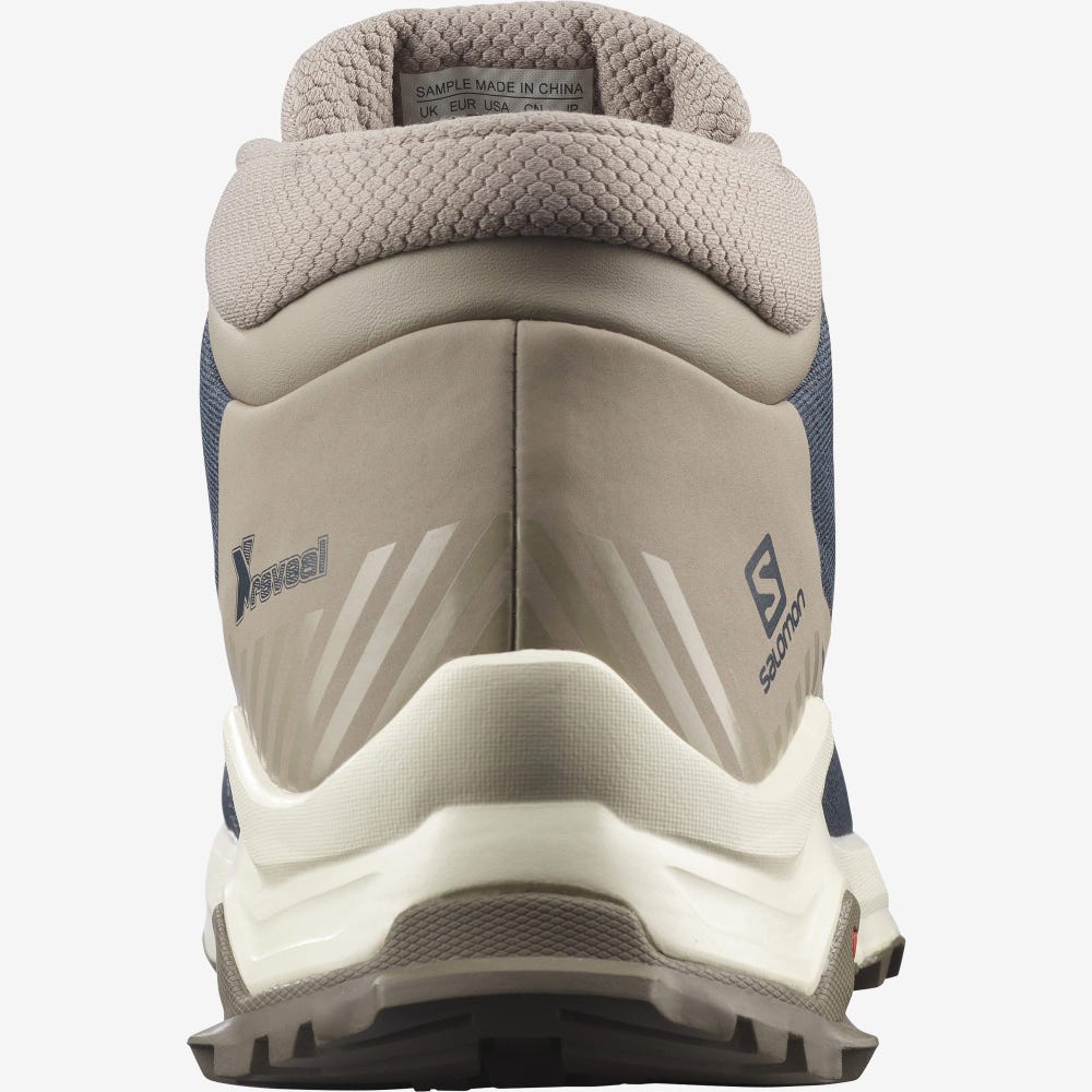 Salomon X REVEAL CHUKKA CLIMASALOMON™ WATERPROOF Vinterkängor Herr Marinblå/Khaki | SE-283094