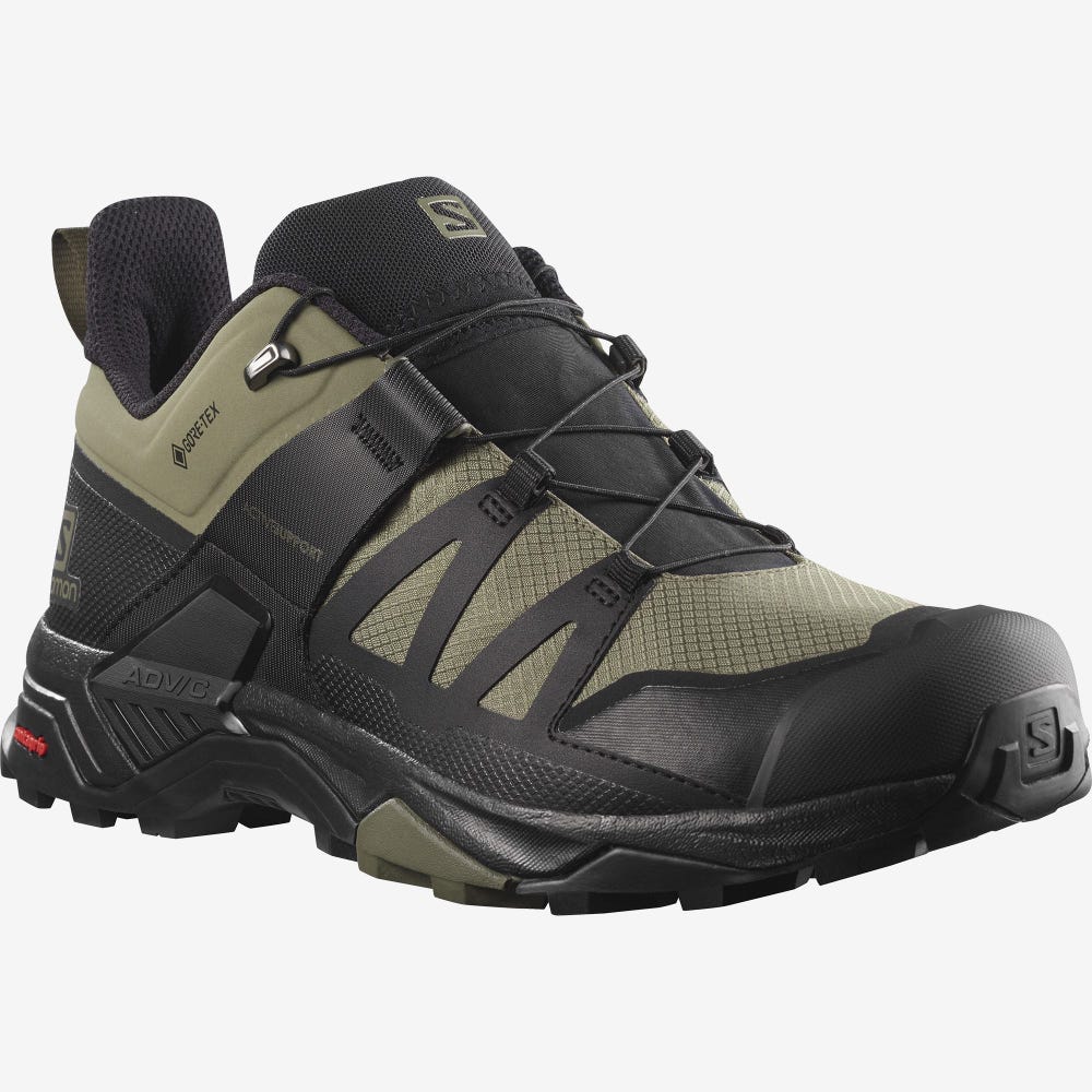 Salomon X ULTRA 4 GORE-TEX Vandringsskor Herr MörkGröna/Svarta/Olivgröna | SE-712560