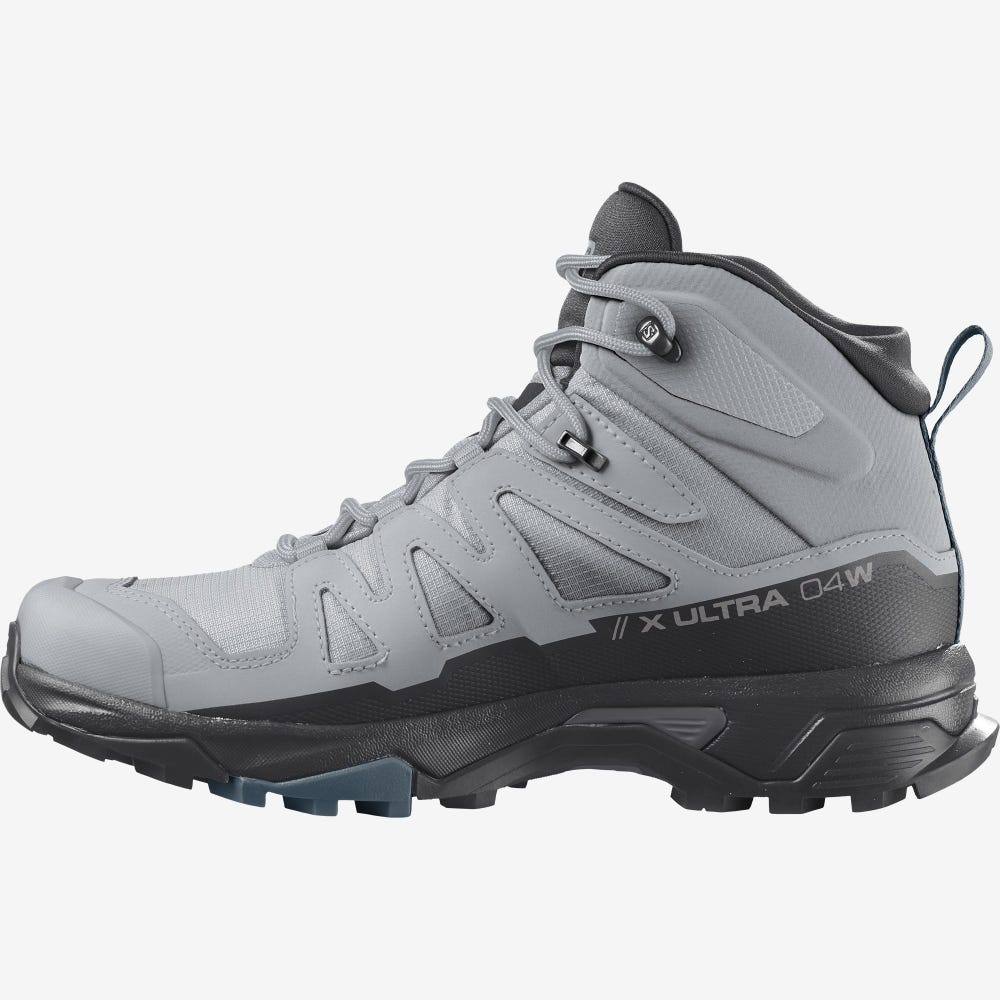 Salomon X ULTRA 4 MID GORE-TEX Vandringskängor Dam Svarta/Blå | SE-532987