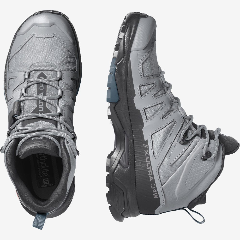 Salomon X ULTRA 4 MID GORE-TEX Vandringskängor Dam Svarta/Blå | SE-532987