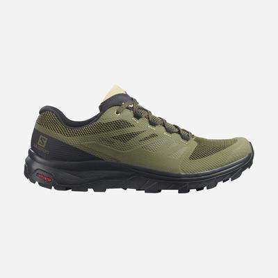 Salomon OUTLINE WIDE GORE-TEX Vandringsskor Herr Olivgröna/Svarta | SE-896573