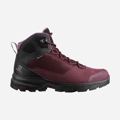 Salomon OUTWARD GORE-TEX Vandringskängor Dam Burgundy/Svarta | SE-658132