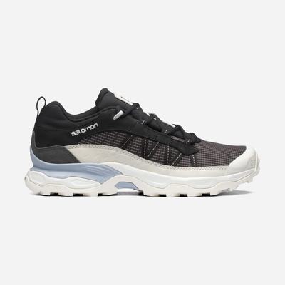 Salomon SHELTER LOW LEATHER Sneakers Dam Choklad Lila/LjusGula/Blå | SE-690187