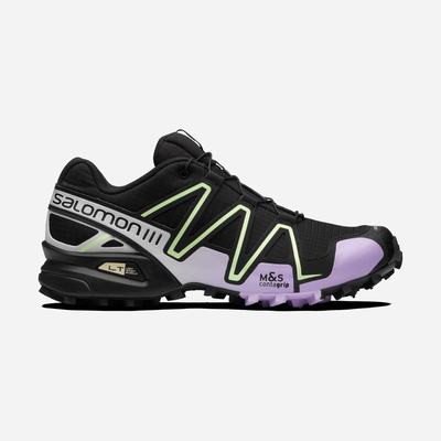 Salomon SPEEDCROSS 3 Sneakers Dam Svarta/Lavendel/Gröna | SE-687952