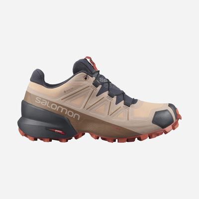 Salomon SPEEDCROSS 5 GORE-TEX Trailskor Dam Beige/Orange | SE-091482