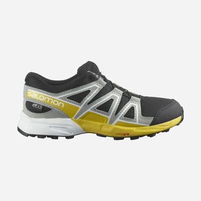 Salomon SPEEDCROSS CLIMASALOMON™ WATERPROOF Vandringskängor Barn Svarta/Citron | SE-768354