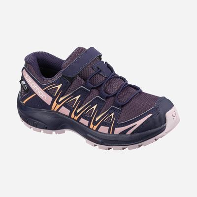 Salomon XA PRO 3D CSWP K Vandringskängor Barn Lila/Blå/Lila | SE-402796