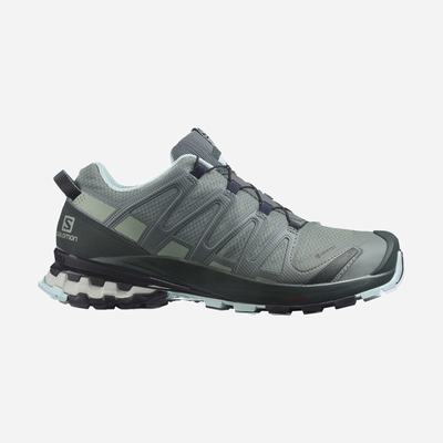 Salomon XA PRO 3D v8 GORE-TEX Trailskor Dam Gröna/Turkos | SE-013697