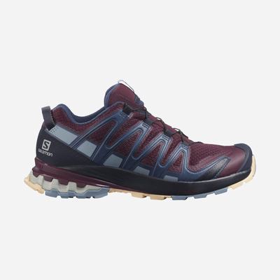 Salomon XA PRO 3D v8 Trailskor Dam Burgundy/Blå/Grädde | SE-620459