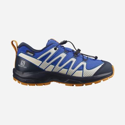 Salomon XA PRO V8 CLIMASALOMON™ WATERPROOF Vandringskängor Barn Blå/Marinblå | SE-871490