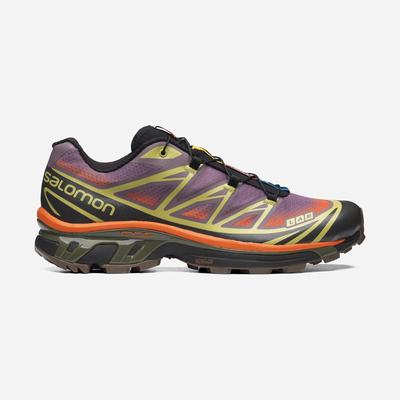 Salomon XT-6 SKYLINE Sneakers Dam Gröna/Orange | SE-034892