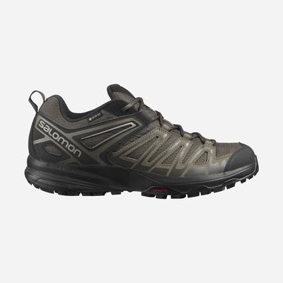 Salomon X CREST GORE-TEX Vandringsskor Herr Olivgröna/Svarta | SE-435619