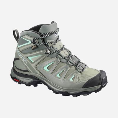 Salomon X ULTRA 3 MID GORE-TEX Vandringskängor Dam Grå | SE-582491