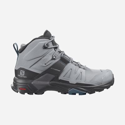 Salomon X ULTRA 4 MID GORE-TEX Vandringskängor Dam Svarta/Blå | SE-532987