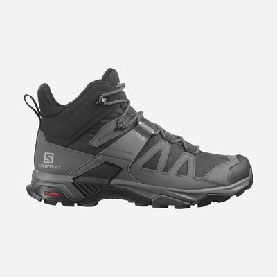 Salomon X ULTRA 4 MID WIDE GORE-TEX Vandringskängor Herr Svarta/Blå | SE-874609