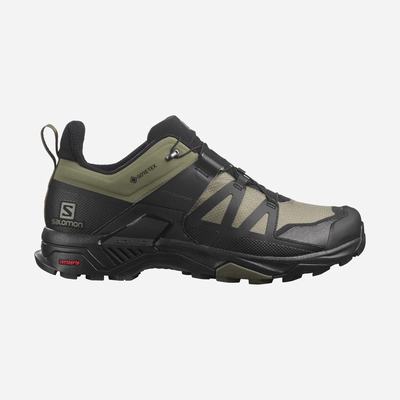 Salomon X ULTRA 4 WIDE GORE-TEX Vandringsskor Herr MörkGröna/Svarta/Olivgröna | SE-654318