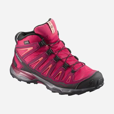 Salomon X-ULTRA MID GORE-TEX Vandringskängor Barn Rosa/Röda/Korall | SE-370452